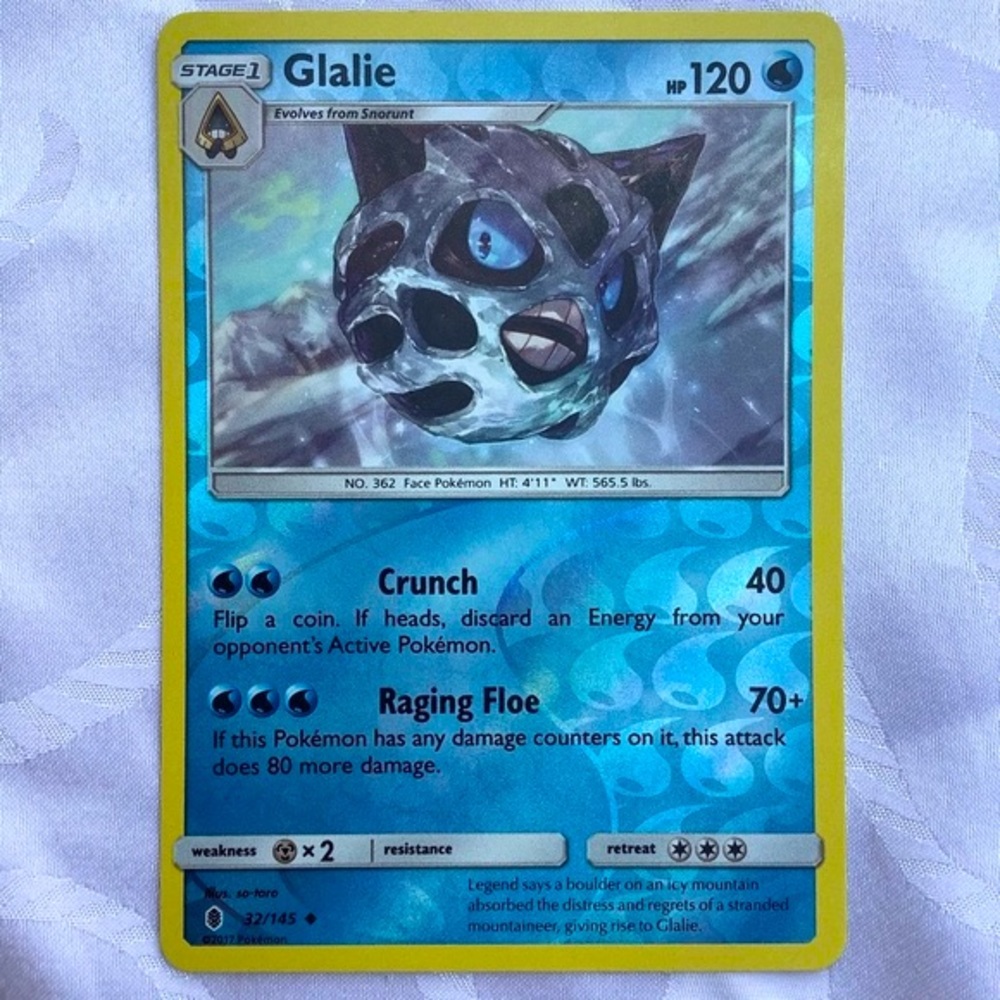 Pokémon Card Glalie Guardians Rising